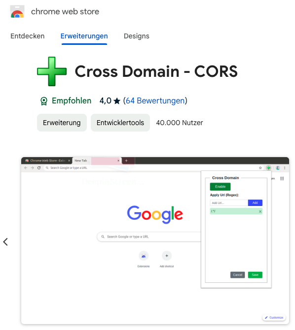 CORS Unblocking Extension