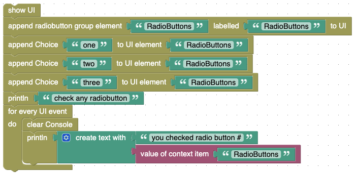 RadiobuttonGroup